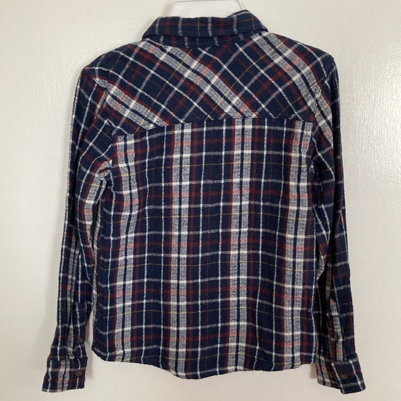 Name It Boys Size 7-8Y, Button Down Plaid Flannel Shirt - Picture 2 of 13
